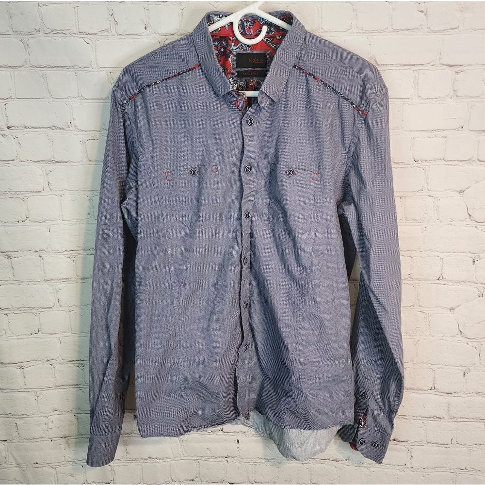 Men's Eight X Premium "Slim Fit" longsleeve button-down shirt, size small